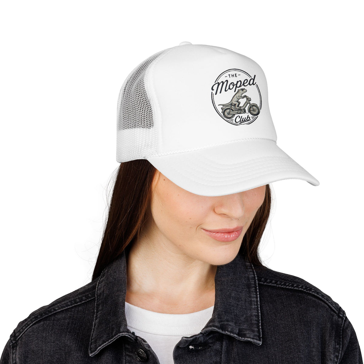 The Moped Club Vintage Motorcycle Trucker Hat